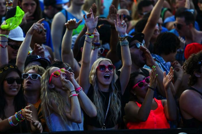 Ultra Music Festival 2013 girls, Miami, Florida, United States