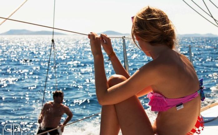 summer bikini beach girls recreate on yacht vessels