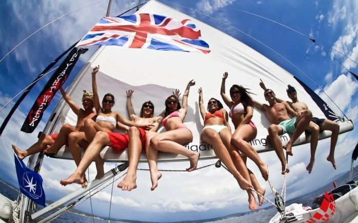 summer bikini beach girls recreate on yacht vessels