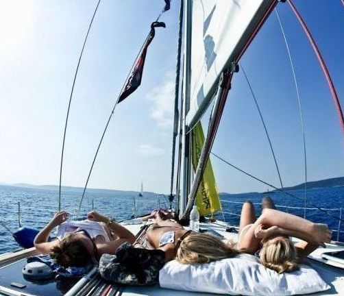 summer bikini beach girls recreate on yacht vessels