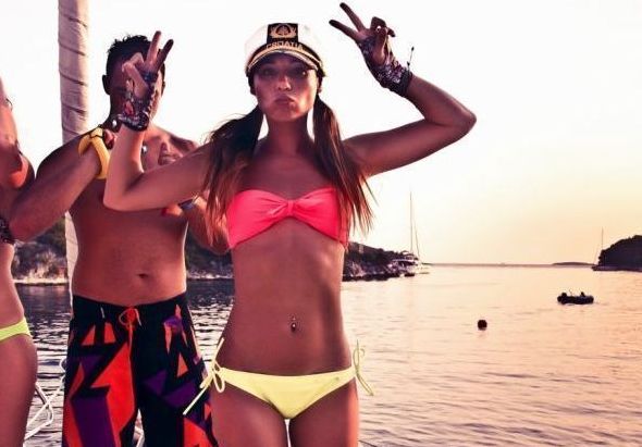 summer bikini beach girls recreate on yacht vessels