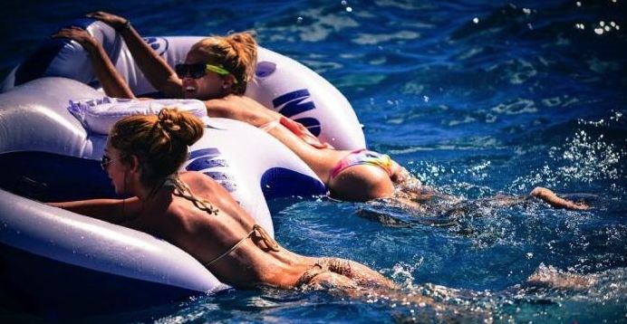 summer bikini beach girls recreate on yacht vessels