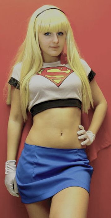 girl wearing superhero costume