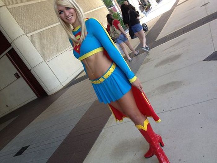 girl wearing superhero costume