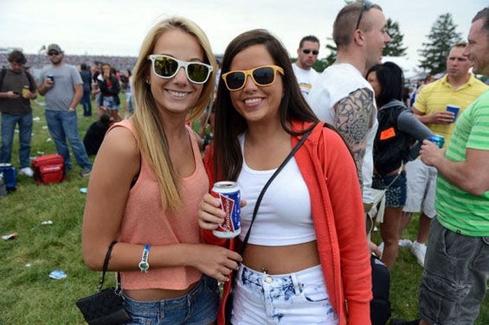 Indy 500 Snake Pit infield girls