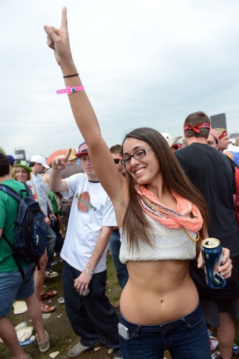 Indy 500 Snake Pit infield girls