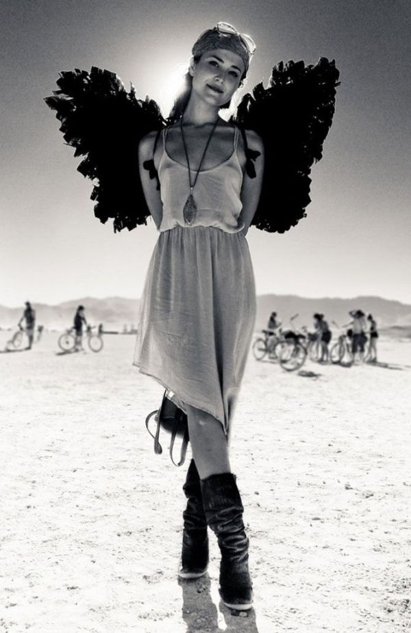 Burning man girls, Black Rock Desert, Nevada, United States