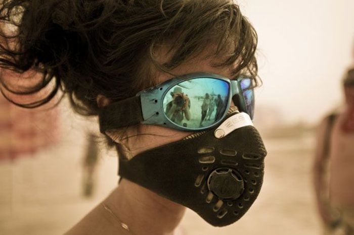 Burning man girls, Black Rock Desert, Nevada, United States