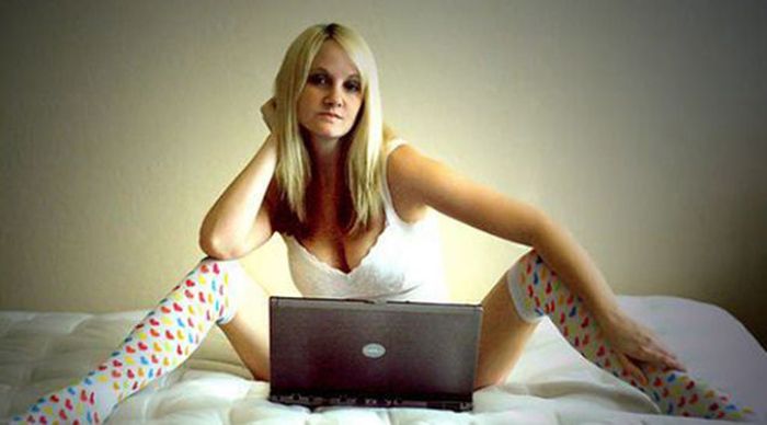 young teen girl with sexy socks