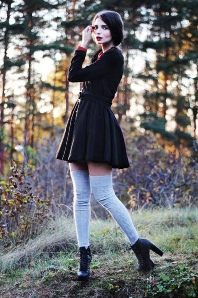 young teen girl with sexy socks