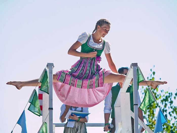 girl wearing a traditional folk costume