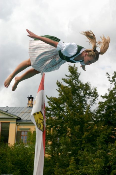 girl wearing a traditional folk costume