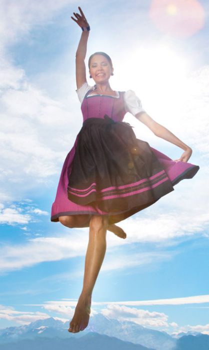 girl wearing a traditional folk costume