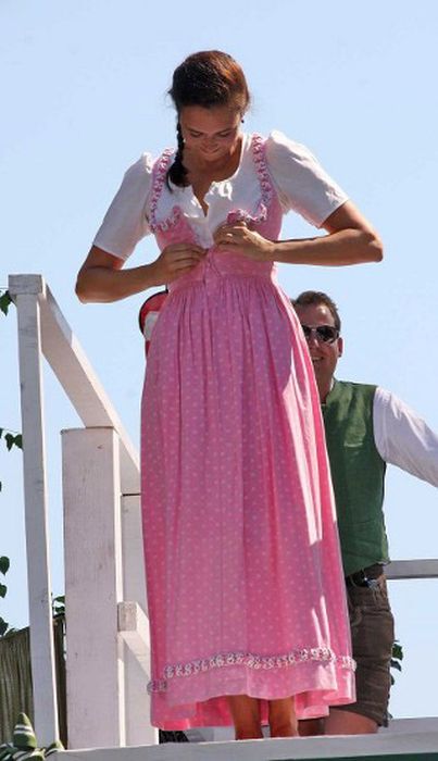 girl wearing a traditional folk costume