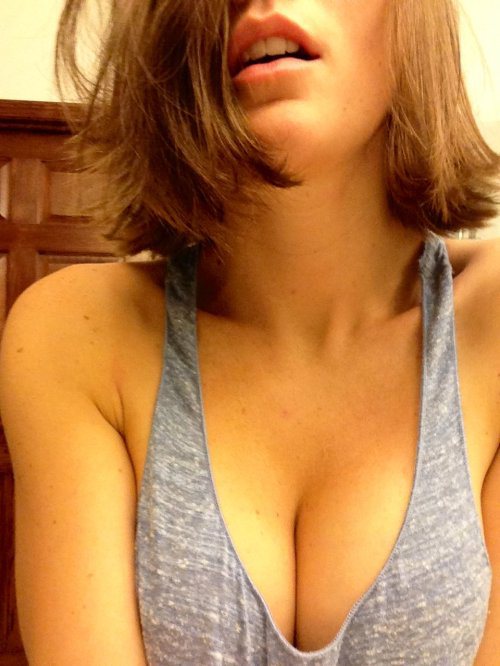 breasts cleavage girl