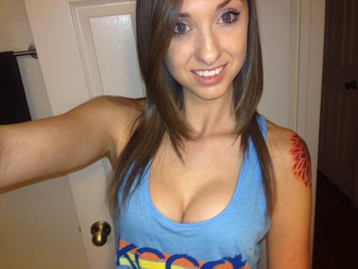 breasts cleavage girl