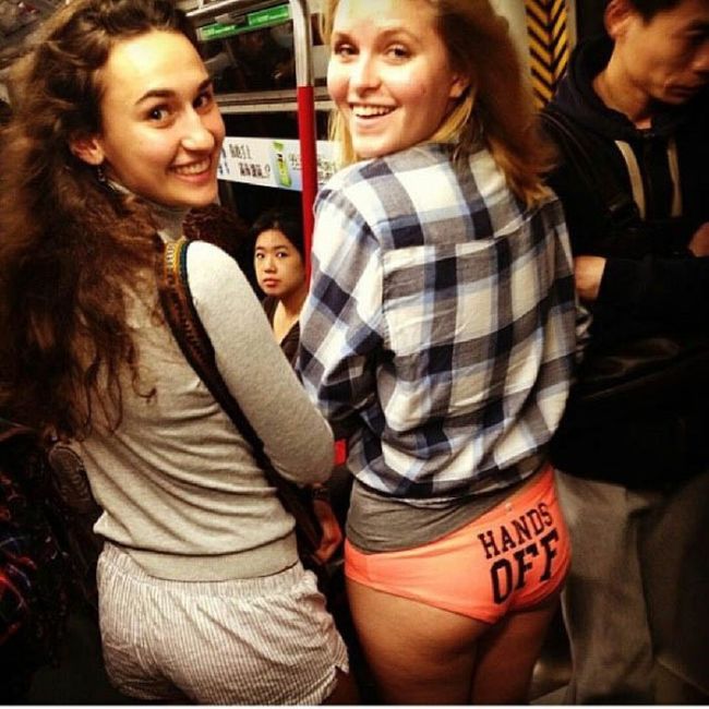 Girls of No Pants Subway Ride 2014