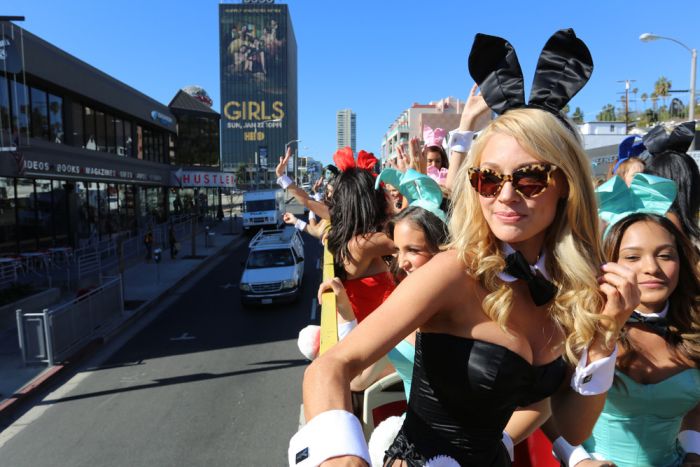 Playboy bunnies parade, 60th Anniversary, Los Angeles, California, United States