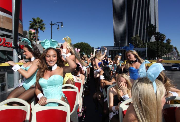 Playboy bunnies parade, 60th Anniversary, Los Angeles, California, United States