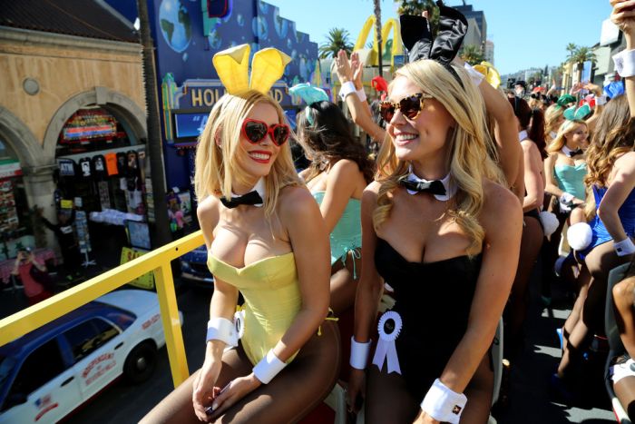 Playboy bunnies parade, 60th Anniversary, Los Angeles, California, United States