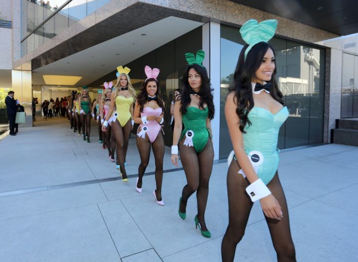 Playboy bunnies parade, 60th Anniversary, Los Angeles, California, United States