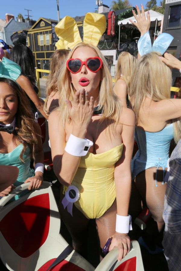 Playboy bunnies parade, 60th Anniversary, Los Angeles, California, United States