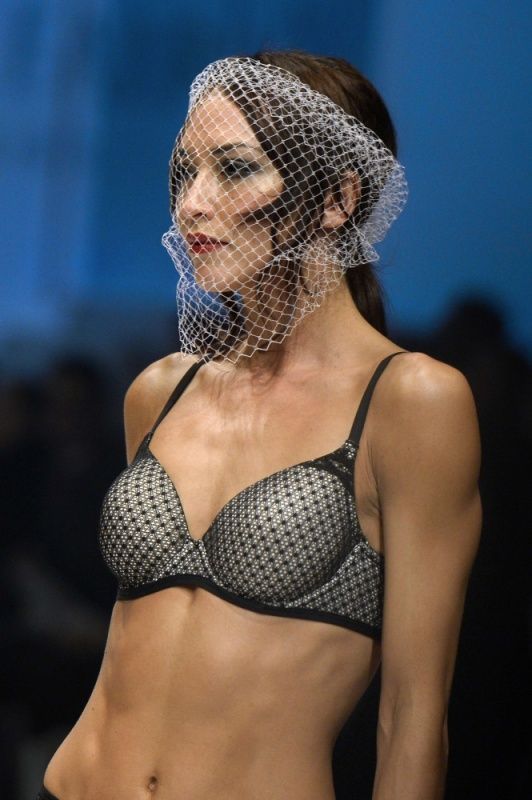 Paris Lingerie Fashion Week 2014 show girl, Paris, France