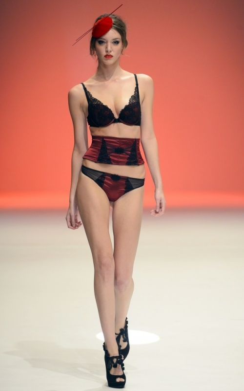 Paris Lingerie Fashion Week 2014 show girl, Paris, France