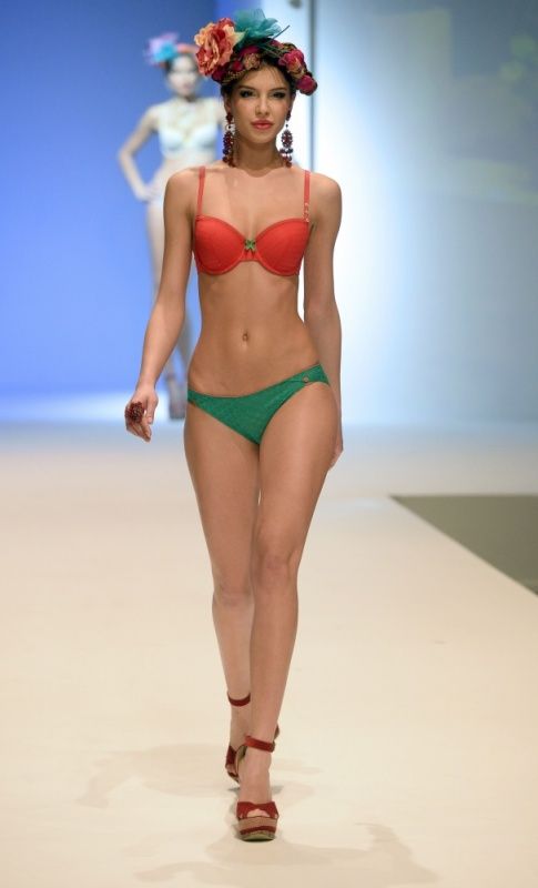 Paris Lingerie Fashion Week 2014 show girl, Paris, France