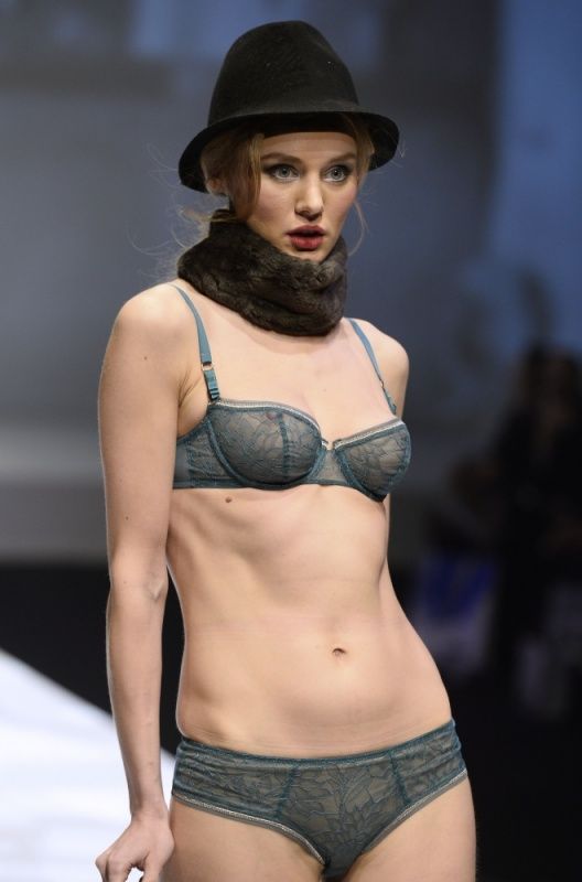 Paris Lingerie Fashion Week 2014 show girl, Paris, France