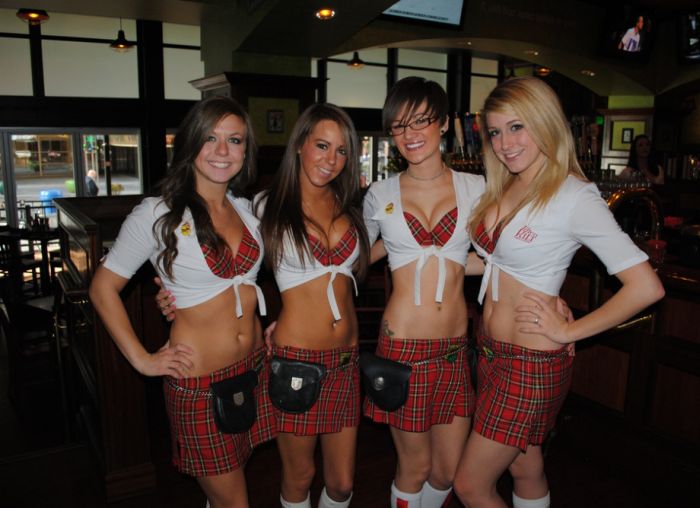 girl wearing a kilt