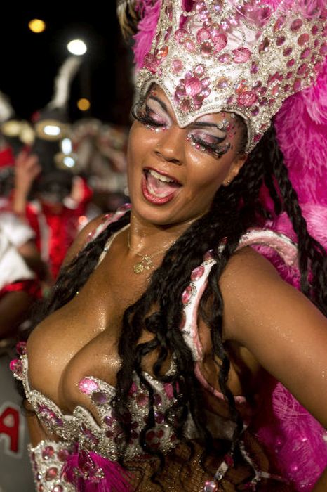 Girls from Uruguayan Carnival 2014, Montevideo, Uruguay