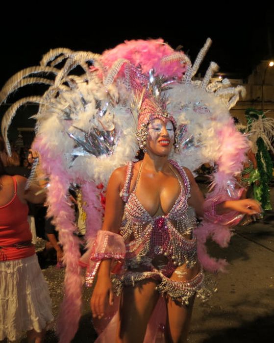 Girls from Uruguayan Carnival 2014, Montevideo, Uruguay