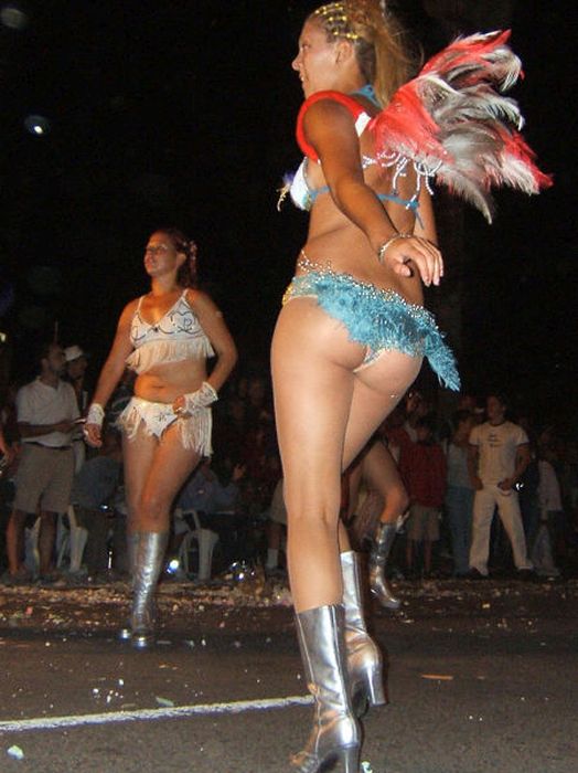 Girls from Uruguayan Carnival 2014, Montevideo, Uruguay