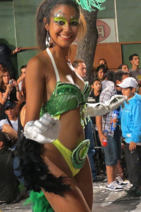 Girls from Uruguayan Carnival 2014, Montevideo, Uruguay