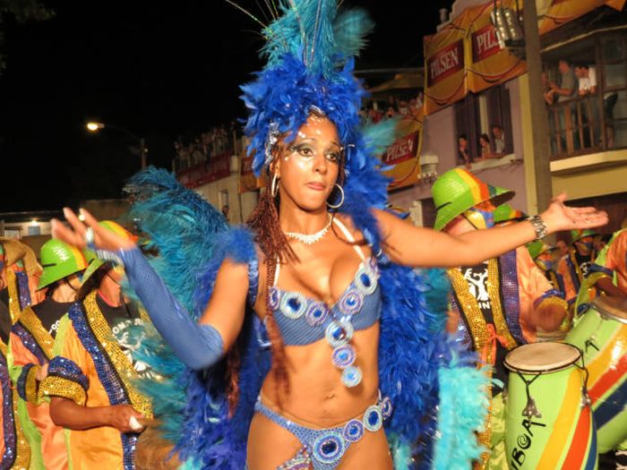 Girls from Uruguayan Carnival 2014, Montevideo, Uruguay