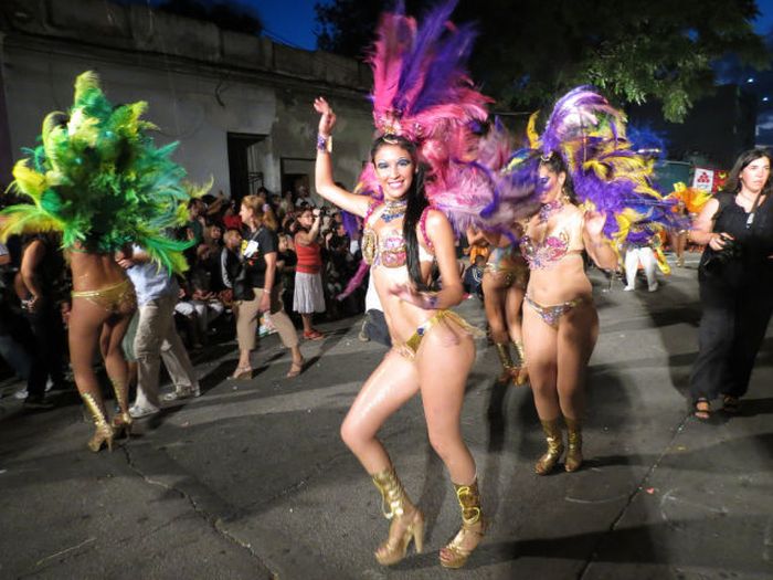 Girls from Uruguayan Carnival 2014, Montevideo, Uruguay