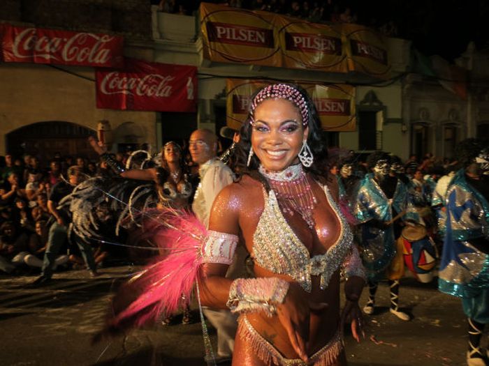 Girls from Uruguayan Carnival 2014, Montevideo, Uruguay