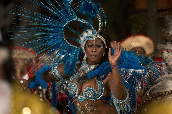 Girls from Uruguayan Carnival 2014, Montevideo, Uruguay