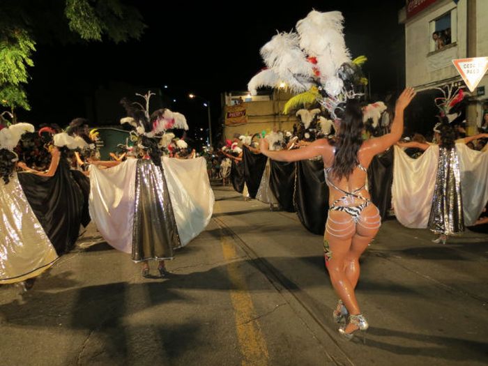 Girls from Uruguayan Carnival 2014, Montevideo, Uruguay