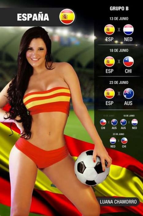 2014 FIFA World Cup Calendar girls