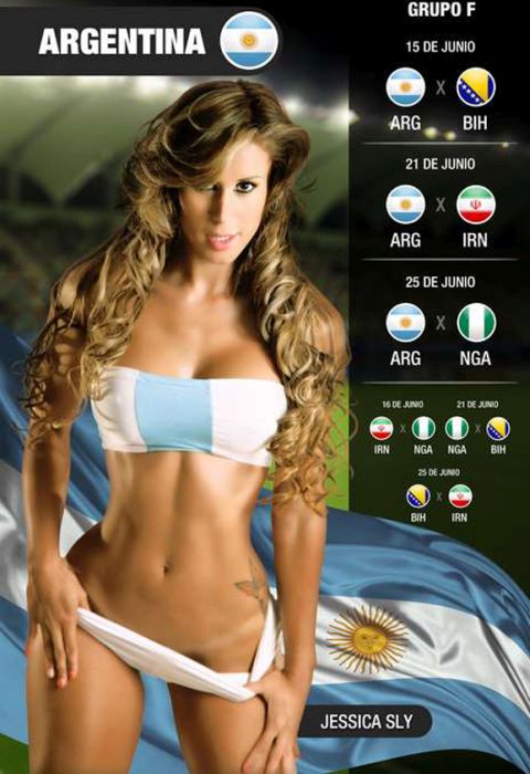 2014 FIFA World Cup Calendar girls