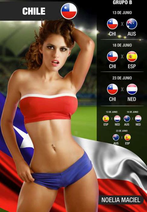 2014 FIFA World Cup Calendar girls