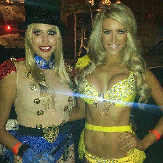 Playboy Mansion halloween party girls