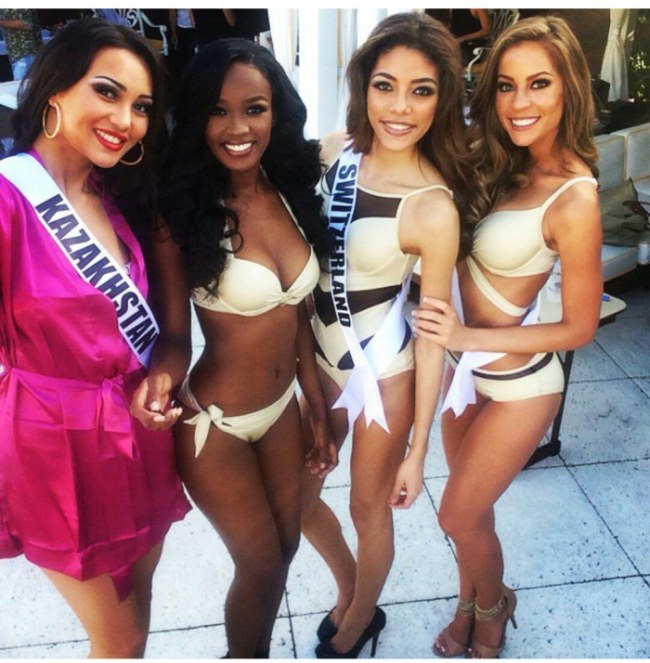 Contestants of beauty pageant, Miss Universe 2014, Miami, Florida, United States