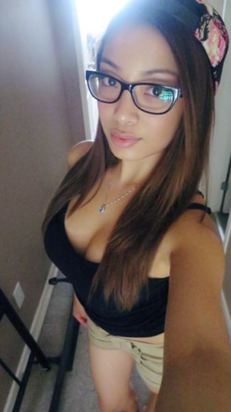 girl with glasses