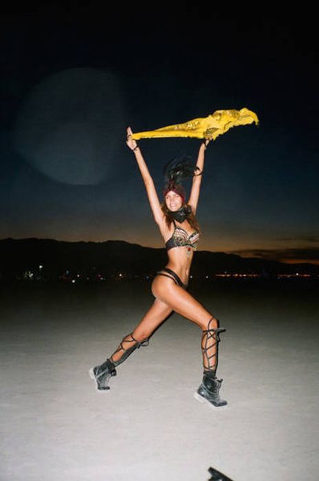 Burning man girls, Black Rock Desert, Nevada, United States