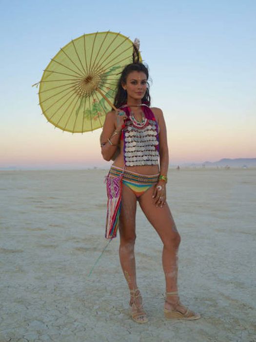 Burning man girls, Black Rock Desert, Nevada, United States