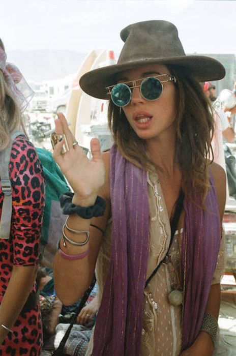 Burning man girls, Black Rock Desert, Nevada, United States