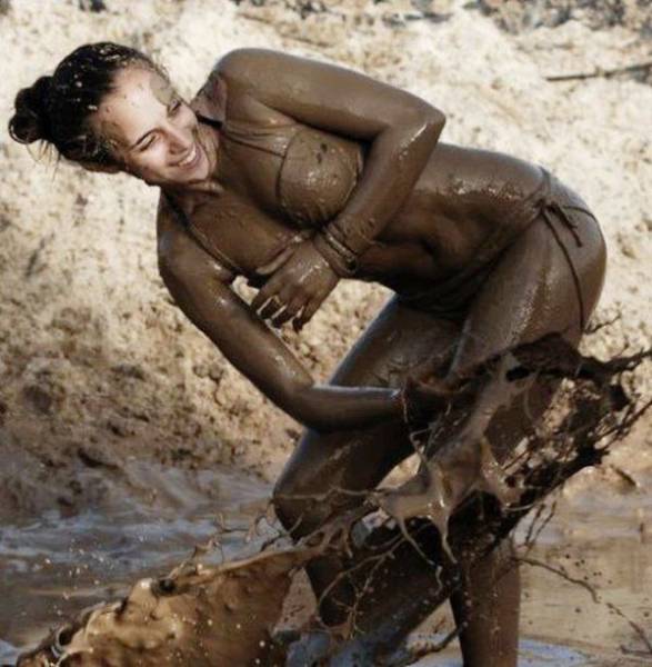 dirty girls in mud